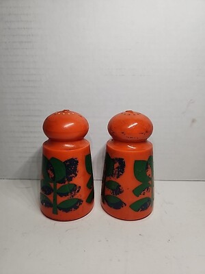 Vintage Emsa of W. Germany design Salt & Pepper Set Shakers 1970's Retro E -S&P