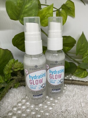 essence hydrating GLOW multi-use SPRAY Coconut Water 2 x 50ml *neu*