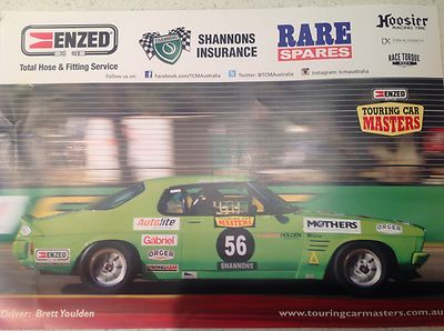 AUSTRALIAN MOTOR RACING TOURING CARS MASTERS RALLY POSTER, ENZED RACE ...