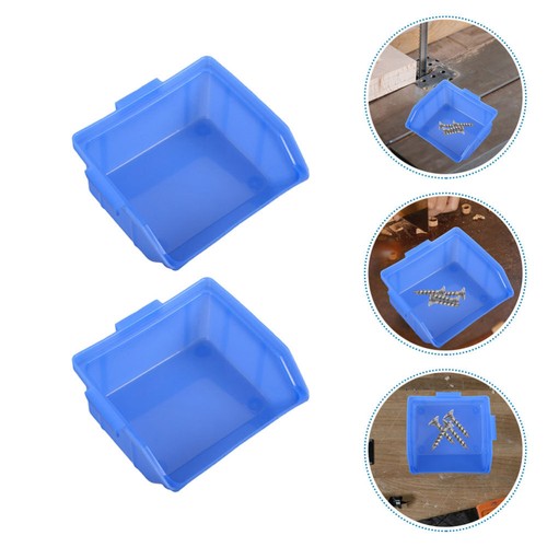 4 Pcs Parts Box Office Storage Bins Stackable Case Container Holder - Picture 5 of 12