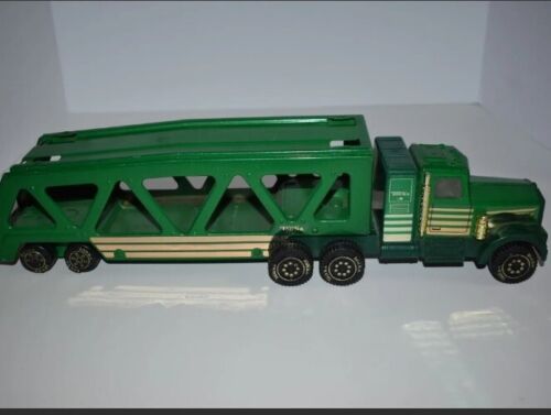 Remolque para carros y camión de transporte de acero verde Tonka de colección - Imagen 1 de 8