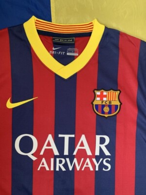 v*配様 Nike FC Barcelona ユニフォーム M BARCELONA 2013-2014 HOME FOOTBALL SHIRT SOCCER JERSEY NIKE Sz.M | eBay