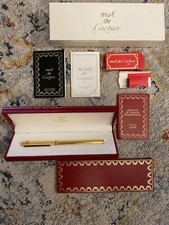 Penna Stilografica MUST DE CARTIER STYLO PLUME FOUNTAIN PEN - Oro 18k - Full Set