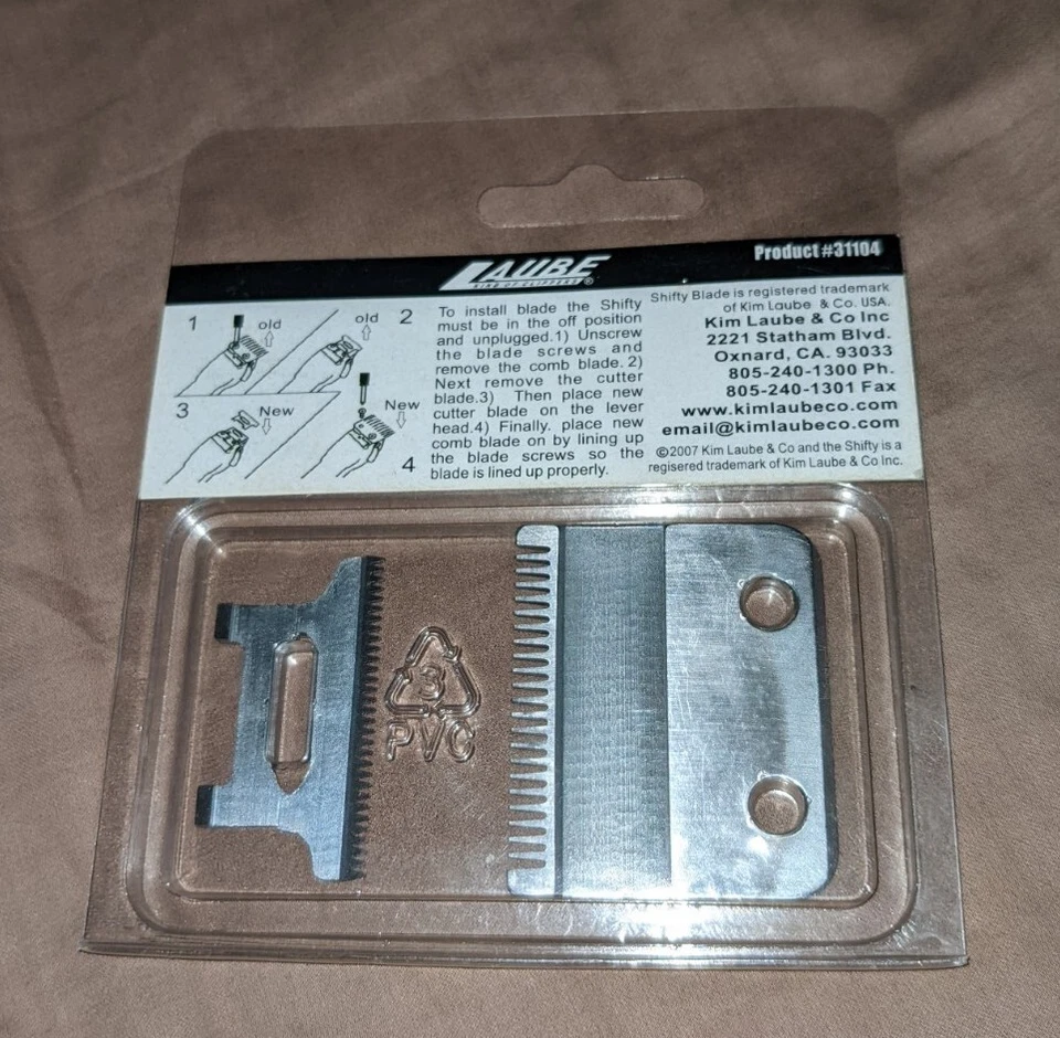 HOJA DE REPUESTO de acero genuino para recortadora Laube SHIFTY modelo 311 nueva en paquete Foto 2 de 2