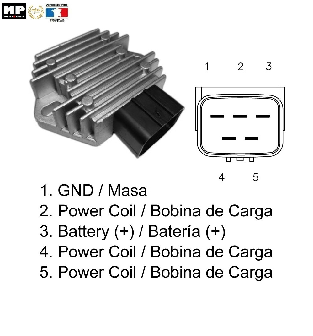 Régulateur tension quad HONDA TRX 450 ER pièces électricité redresseur e-start 06-09