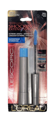 NEW LOREAL Telescopic Shocking Extensions Waterproof Mascara- 981 BLACK