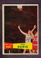 1957 Topps #69 Ron Sobie New York Knicks Near Mint