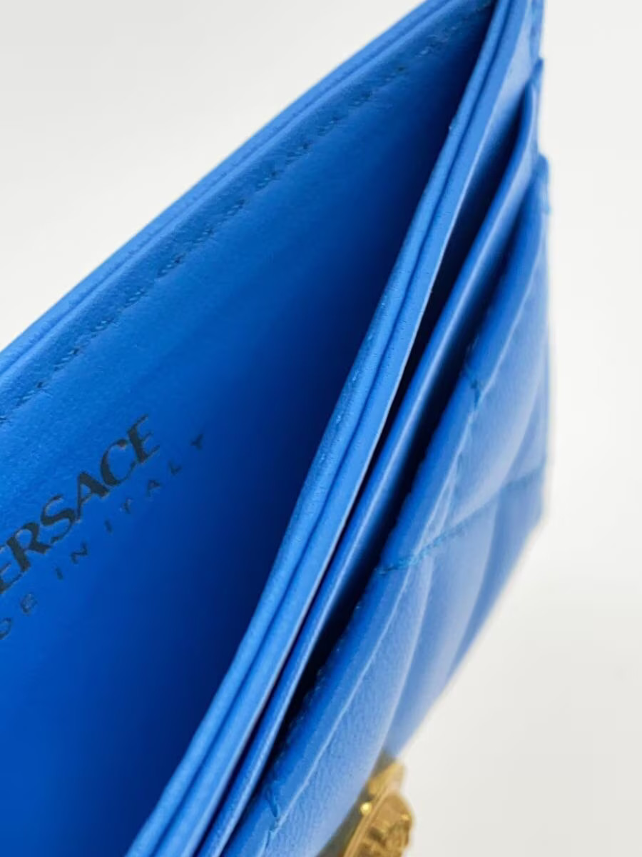 VERSACE Card Case Blue Men's thumbnail 5