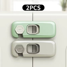2Pcs Fridge Locks Child Safety Refrigerator Freezer Door Latch Baby Proof USA