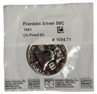 New Listing1961 Franklin Half Dollar 50C 90% Silver Proof Littleton Select Graded & Sealed
