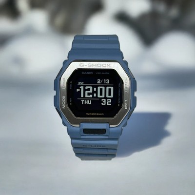 Casio G-Shock GBX100-2A blue DIGITAL G-Lide bluetooth watch NEW