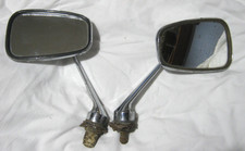 Pair Vintage Desmo Wing Mirrors 890276 Classic Car Long Support Brackets