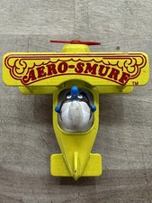 AERO-SMURF ~ Smurf in Airplane Figurine Vintage USA made 1982