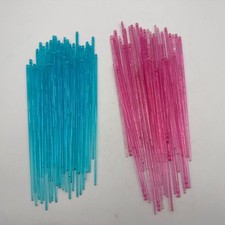 Misaki 18cm T-shaped blank with bubbles, set of 100, blue, pink, squid horn,