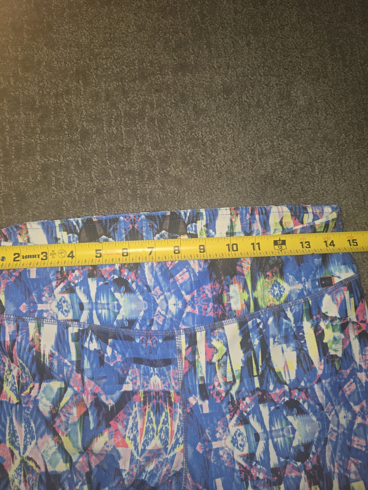 Fabletics Blue Multicolor Geometric Capri Legging… - image 5