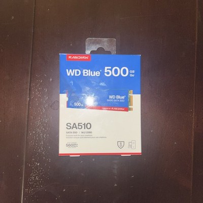 Western Digital 500GB WD BlueSA510 SATA SSD M.2 2280 - WDS500G3B0B-00AXSO