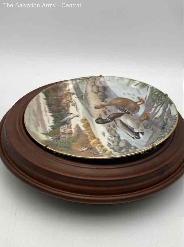 Knowles Kevin Daniel Bird Wall Decor Framed Collector Plates Lot Of 3 w/COA