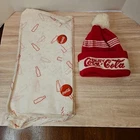 Vintage Coca-Cola Tissue Paper And Beanie Hat