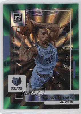 2022-23 Panini Donruss Holo Green Laser Brandon Clarke #184 10uo