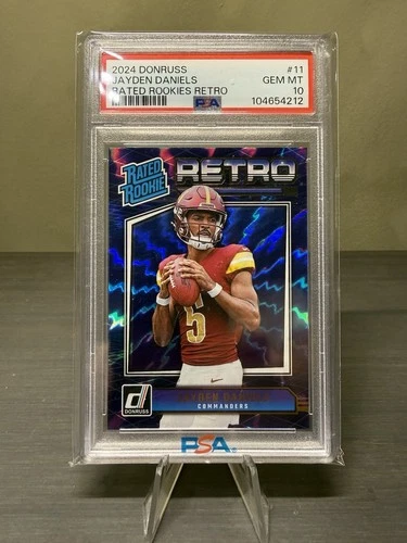 2024 Panini Donruss #11 Jayden Daniels Rated Rookies Retro (RC) PSA 10