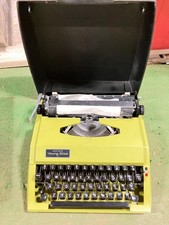 BROTHER Young Elite 533 Typewriter Yellow Green Retro Showa Japan Display thumbnail