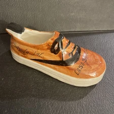 Ceramic Souvenir Shoe Ashtray Sayula, Jalisco MEXICO Casa Salgado, Petal Morelo