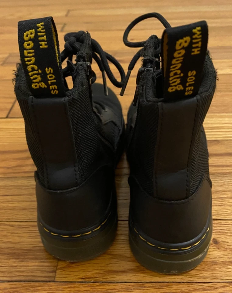 Doc Martens Youth Black UK 1 US 2 EU 33 - Com solas saltitantes - Nylon/zippers - Imagem 2 de 4