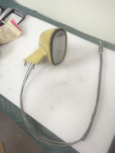 70's 80's GM LH Sport Mirror Left Driver Side Door Chevy Remote Bullet Buick 