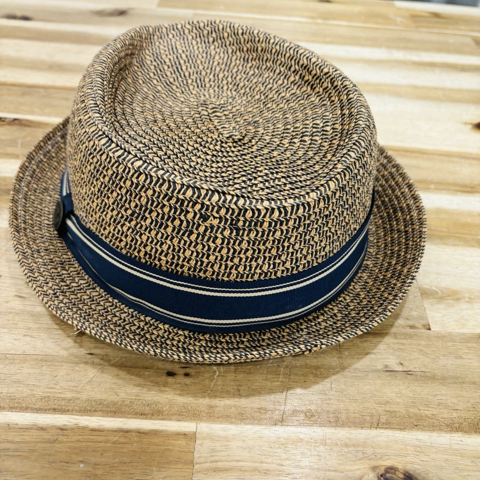 Goorin Bros Big Boy Kris Fedora Hat Men's XL Paper Straw Summer Style Tan - Image 2 of 4