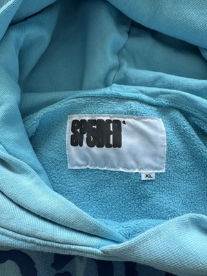Sp5der OG Web V2 Spray Hoodie Light Blue XL Receipt Proof 100