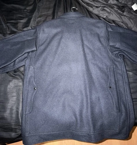 Filson 100% Virgin Wool Mackinaw Cruiser 110NA48 Navy Jacket Coat USA Size 48 image 5