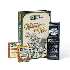 Duke Cannon Supply Co. Holiday Naughty & Nice Gift Set | 4 Soaps