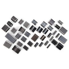 39x Hollow Hole Cutter Punch Set Short Leather Belt Tool Oval Round Square♫