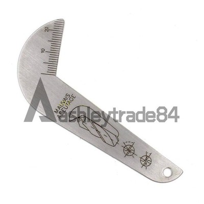 Drill bit gauge edge dimension gage 118° drill bit sharpening angle tool #vn
