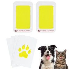 Pet Paw Print Kit 5.7"X4.1" Paw Print Impression Yellow 2 Set
