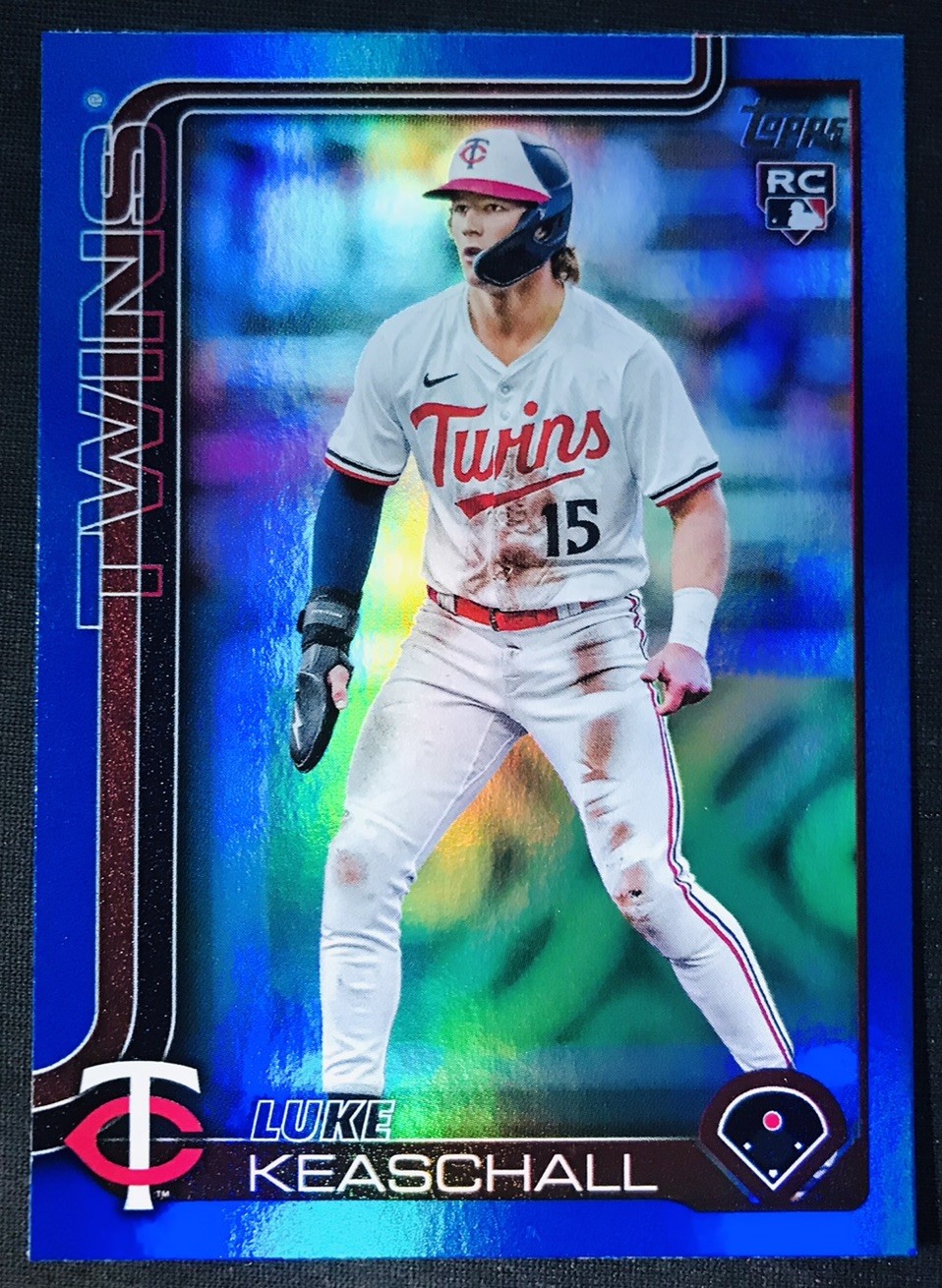 Luke Keaschall /150 BLUE FOIL ROOKIE 2025 Topps Update Series Minnesota #US16 RC