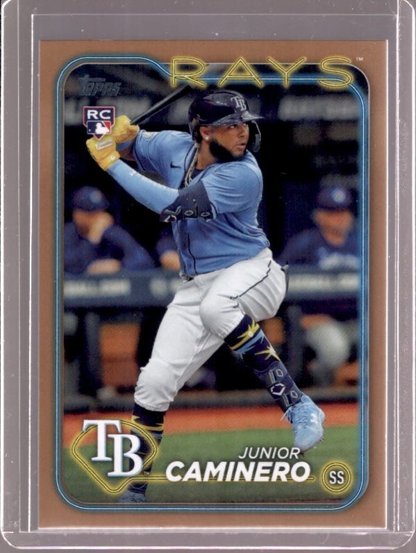 JUNIOR CAMINERO 2024 Topps Series 2 #628 Gold Parallel Rookie RC #1459/2024
