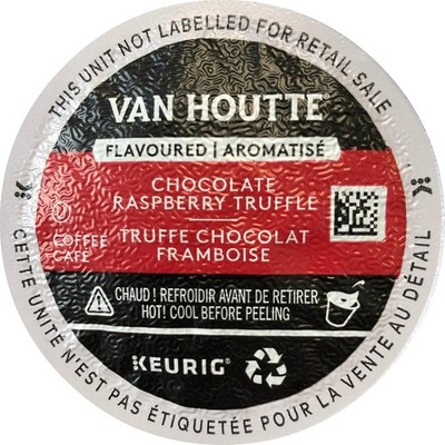 Van Houtte Chocolate Raspberry Truffle Coffee, Light 24 Count (Pack of 2) 