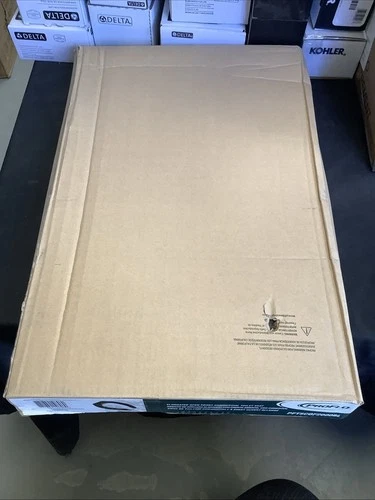 Proflo Elongated Open Front Commercial Toilet Seat. Black. PFTSCOF2000BL B1 - Picture 4 of 7