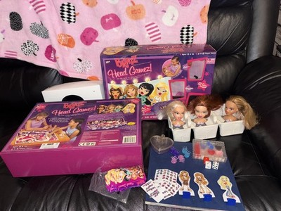 BRATZ Kopf Puppen Gamez MGA Entertainment 2005 1. Auflage Vintage Brettspiel