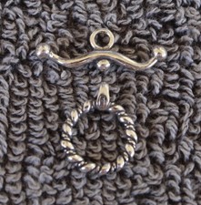 Sterling Silver TOGGLE Clasp Genuine Silver