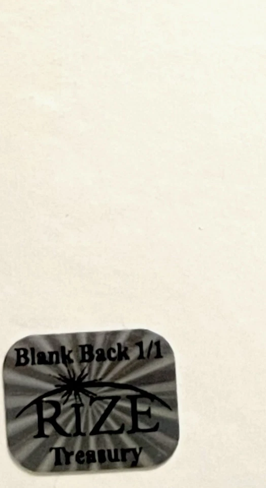 2014 Leaf Rize Draft 1/1 Кайл Шварбер Blank Back Treasury дебютант - Изображение 4 из 4