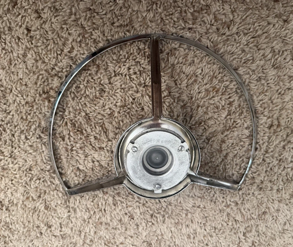 Ford Thunderbird 1956 57 - anillo de bocina del volante - recién cromado - impecable Foto 2 de 2