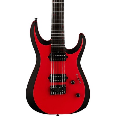 Jackson Pro Plus Series DK MDK7P HT 7String Guitar Red with Black Bevels
