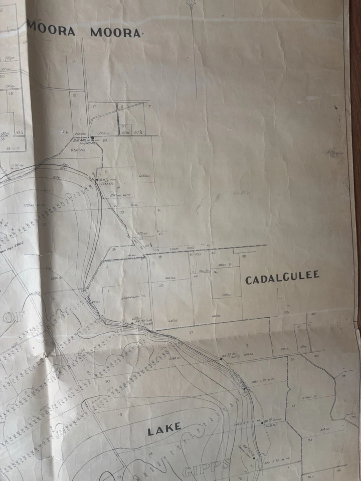 Vintage Contour Map - Lake Cowal Contour Plan -1963 - Image 2 of 4
