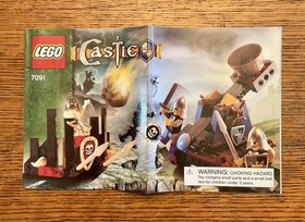 LEGO 7091 Castle Knight's Catapult Defense - Instruction Manual - SEE PHOTOS