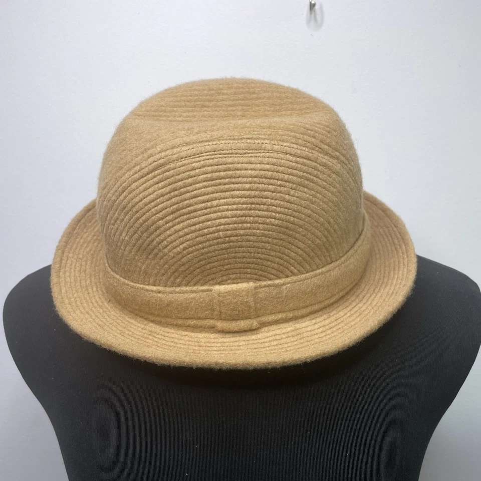 Talla 59 Vintage Chapeaux MOTSCH Pour HERMES Paris 100% Lana Sombrero Beige Foto 3 de 4