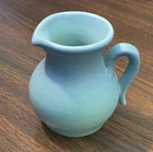 Van Briggle Pottery Matte Blue Turquoise Mini Pitcher Creamer 3.5” Tall MCM