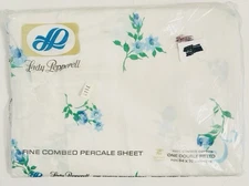 NWT Lady Pepperell 1970s Vintage NOS Double Fitted Sheet For 54 X 76 Mattress
