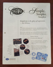 Creative Memories CROP TALK Scrapbook Instructions SIMPLE, SIMPLER, SIMPLEST